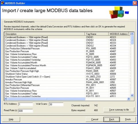 White Paper Modbus Protocol Implementation import / create MODBUS data tables
